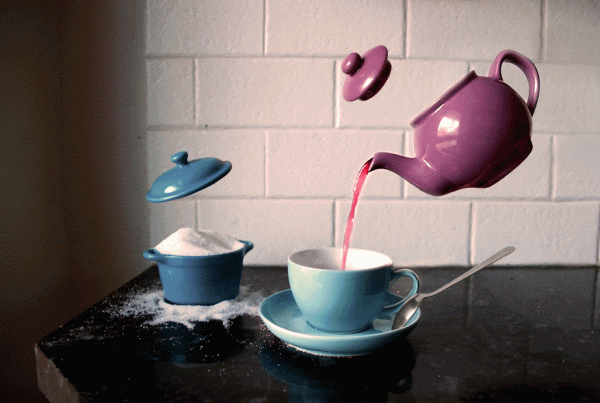 Cinemagraph Tea cup Drink Edinburgh Glasgow Levitation Video Production